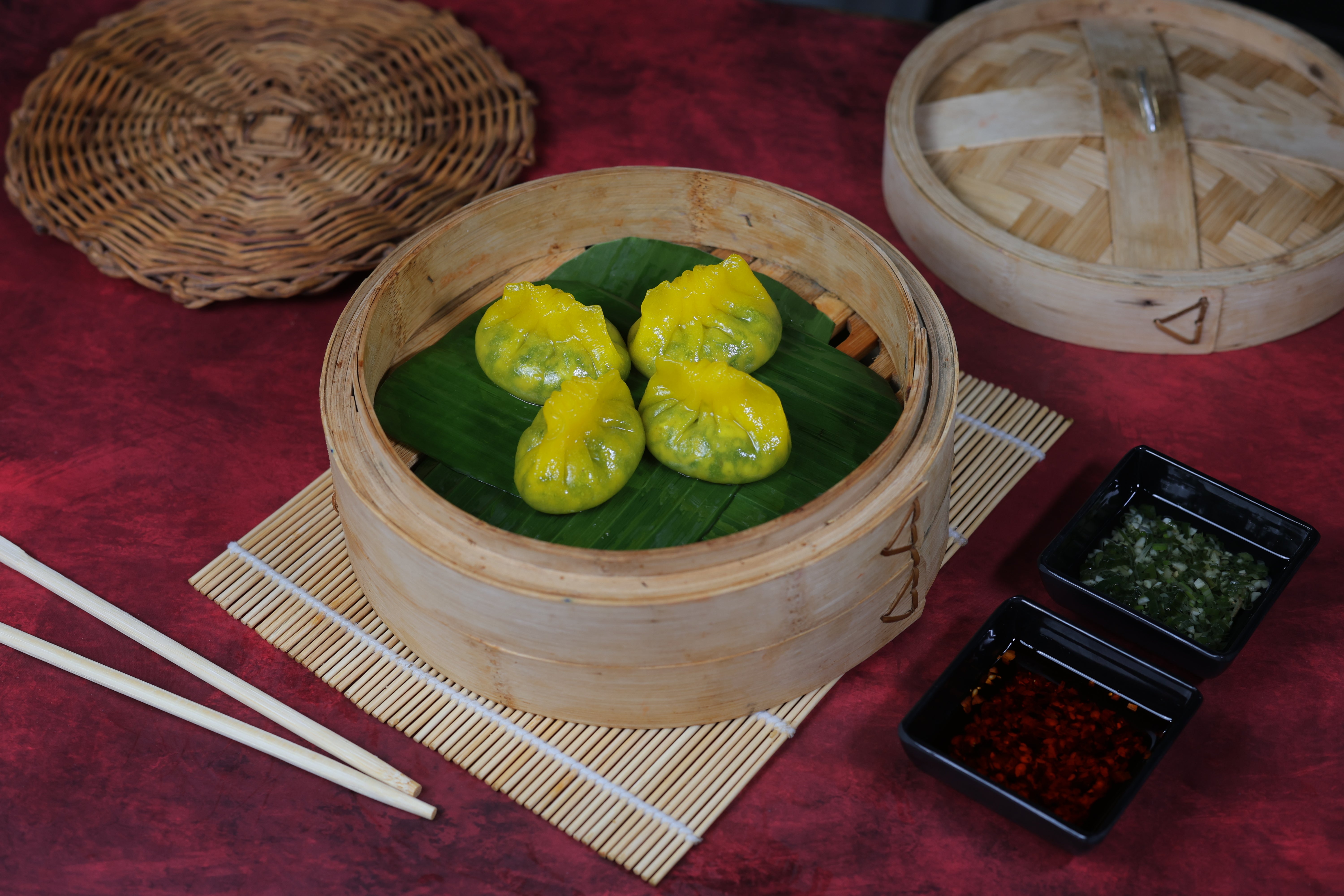 Corn Spinach Cheese Dimsum